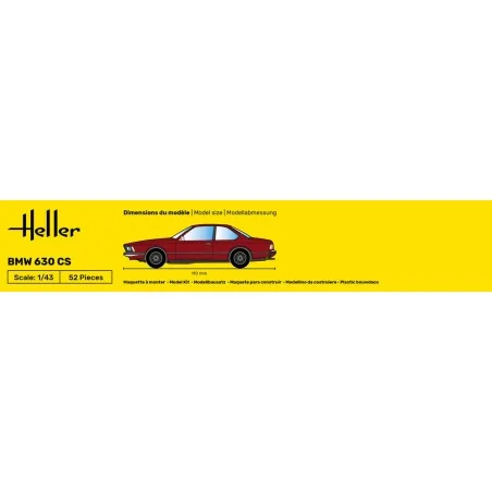 STARTER KIT BMW 630 CS, 1/43 - Heller 56166