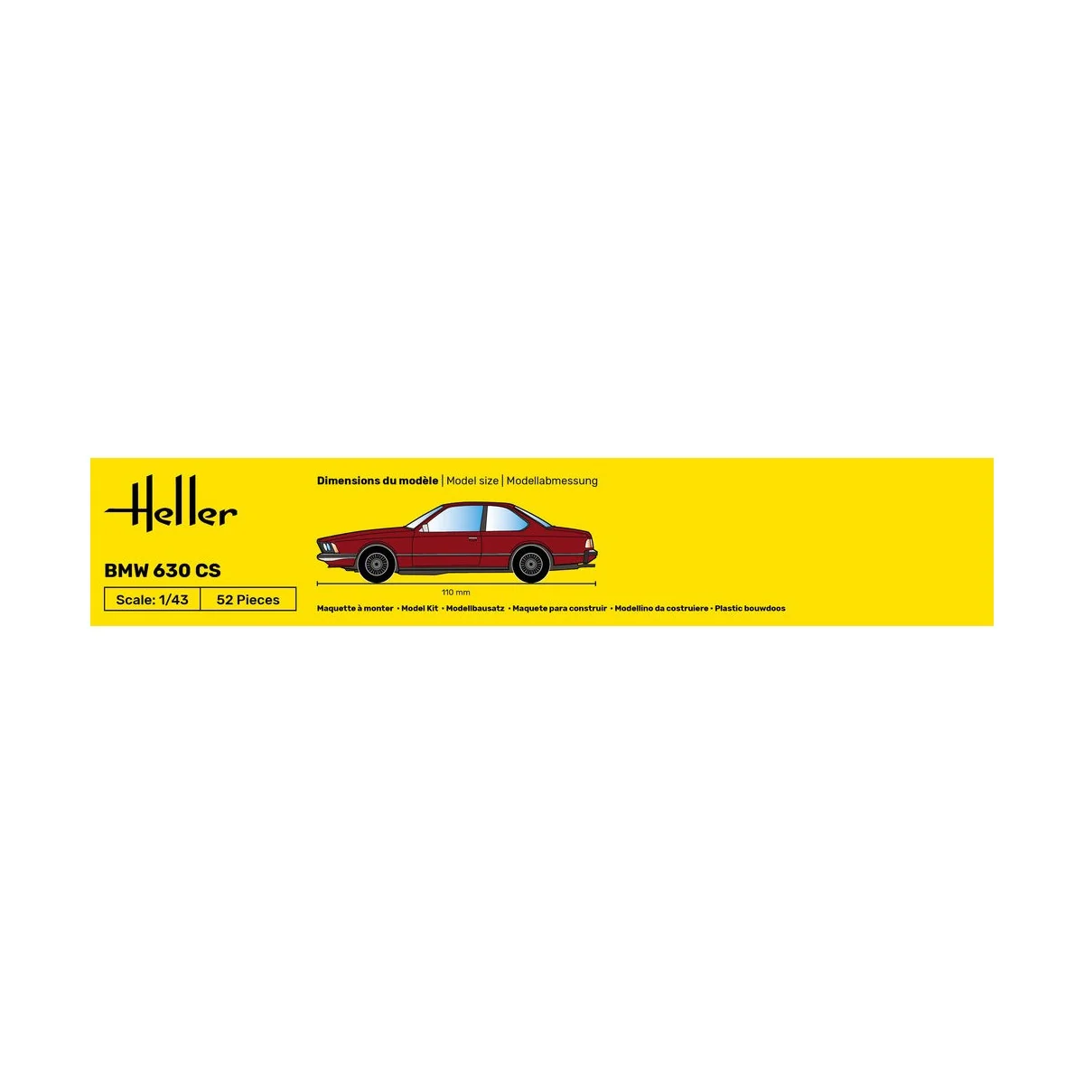 STARTER KIT BMW 630 CS, 1/43 - Heller 56166