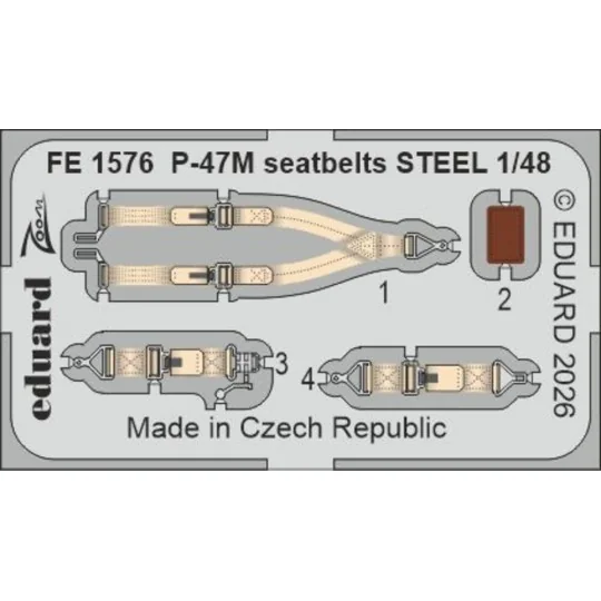 P-47M 1/48 for Miniart, 1/48 - Eduard Accessories BIG49476