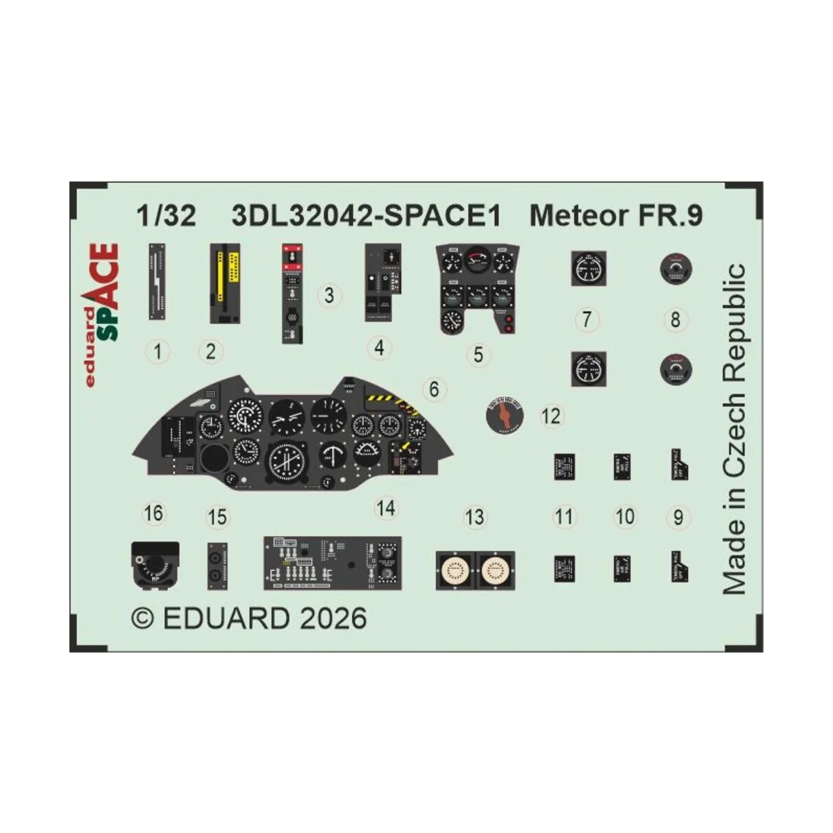 Meteor FR.9 1/32 for Revell, 1/32 - Eduard Accessories BIG33174