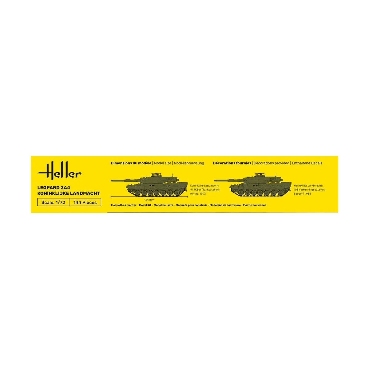Leopard 2A4 - Koninklijke Landmacht, 1/72 - Heller 30801