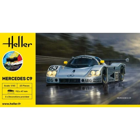 STARTER KIT Mercedes C9, 1/43 - Heller 56107