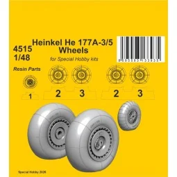 Heinkel He 177A-3/5 Wheels for Special Hobby, 1/48 - CMK 129-4515