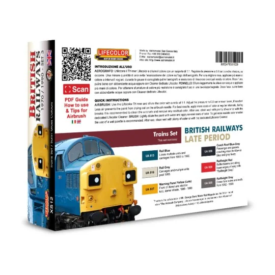 British Railways 3 6 x 22 ml - Lifecolor XS12