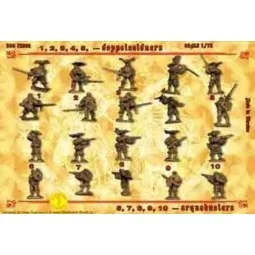 Landsknechts, XVI-XVII century, set 1, 1/72 - DDS DDS72002
