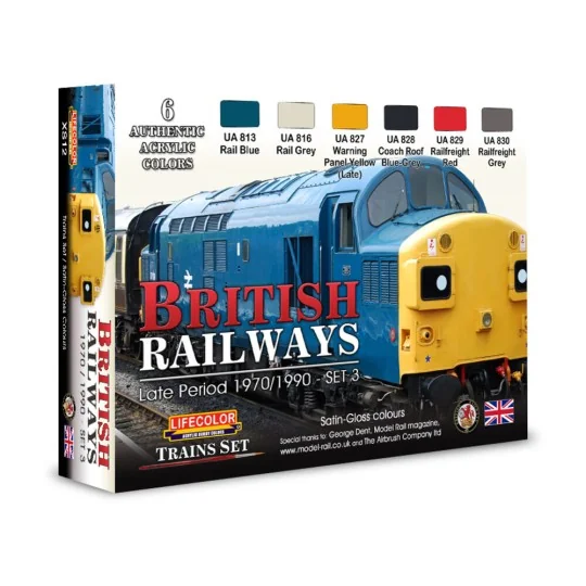 British Railways 3 6 x 22 ml - Lifecolor XS12