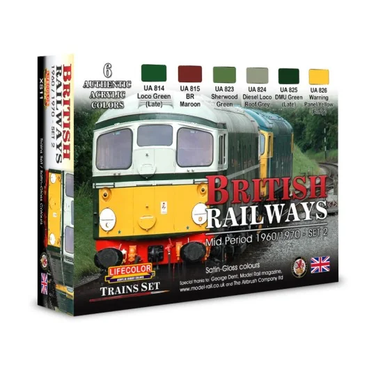 British Railways 2 6 x 22 ml - Lifecolor XS11