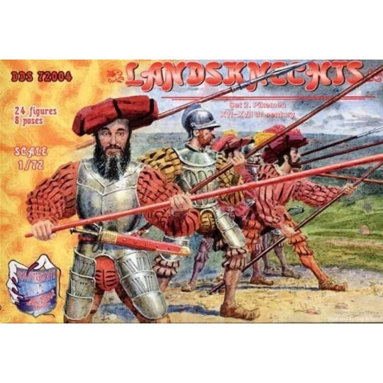 Landsknechts, XVI-XVII century, set 2, 1/72 - DDS DDS72004