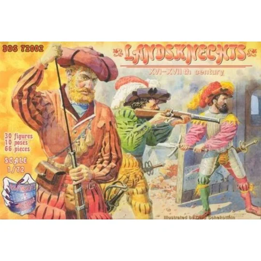 Landsknechts, XVI-XVII century, set 1, 1/72 - DDS DDS72002
