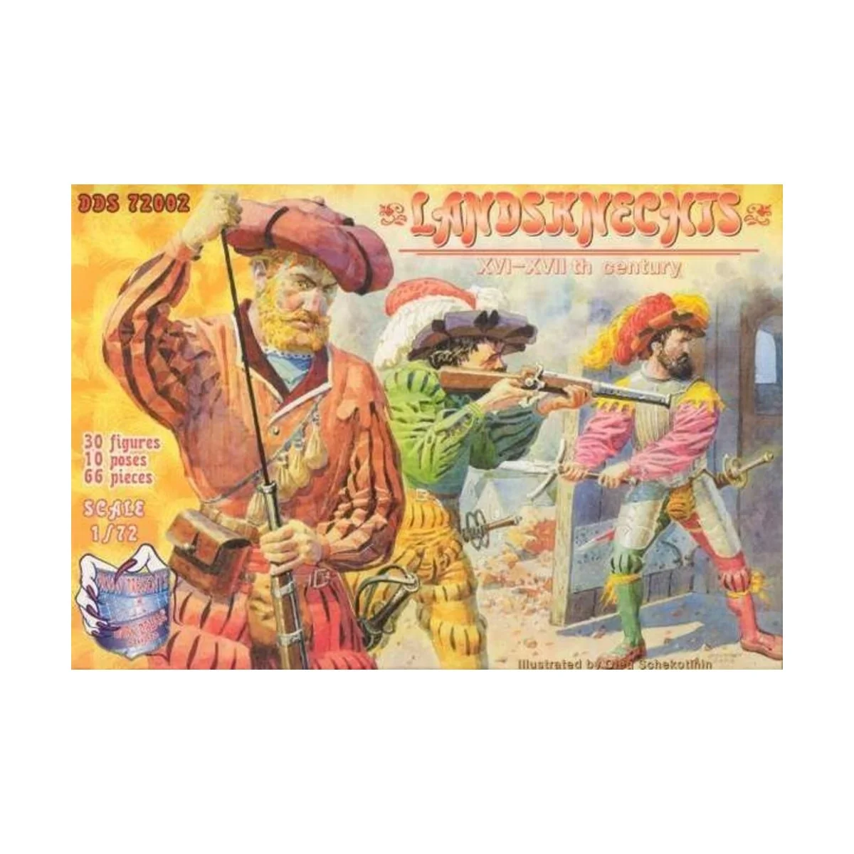 Landsknechts, XVI-XVII century, set 1, 1/72 - DDS DDS72002