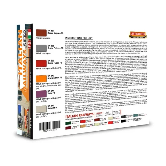 Italian Railways Set 2 6 x 22 ml - Lifecolor XS14