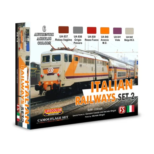 Italian Railways Set 2 6 x 22 ml - Lifecolor XS14