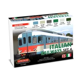 Italian Railways Set 4 6 x 22 ml - Lifecolor XS19 2