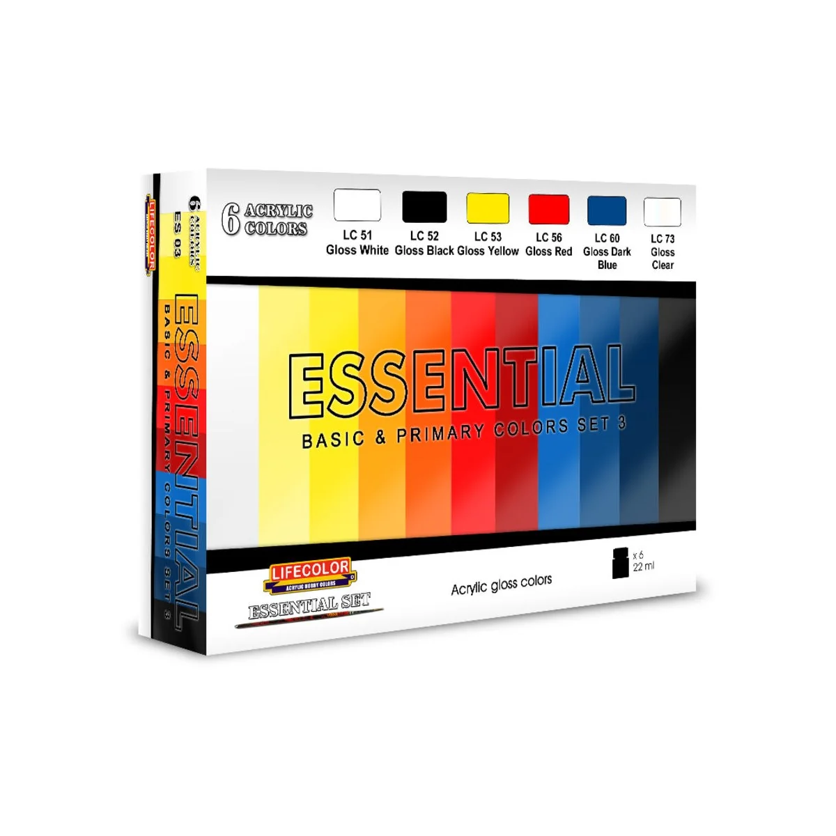 Essential Set 3 6 x 22 ml - Lifecolor ES03