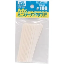Mr Hobby -Gunze Mr. Mini Disposable Flat File 100 - Mr Hobby - Gunz...