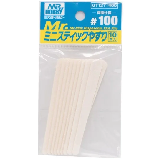 Mr Hobby -Gunze Mr. Mini Disposable Flat File 100 - Mr Hobby - Gunz...