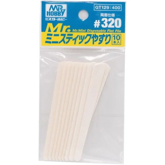 Mr Hobby -Gunze Mr. Mini Disposable Flat File 320 - Mr Hobby - Gunz...