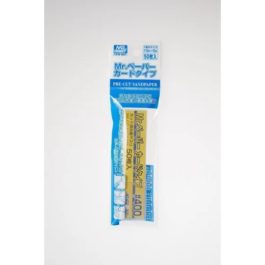 Mr Hobby -Gunze Mr. Paper Card Type Sand Paper 400 (50 pcs) - Mr Ho...