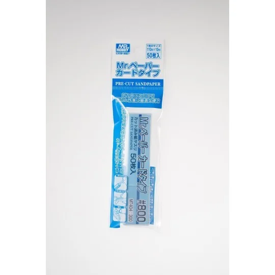 Mr Hobby -Gunze Mr. Paper Card Type Sand Paper 800 (50 pcs) - Mr Ho...