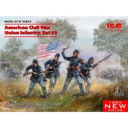 American Civil War Union Infantry. Set 2 (100% new molds), 1/35 - I...