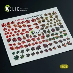 Autumn Leaves Set 1 - Decal for dioramas, 1/35 - Kelik KA35005