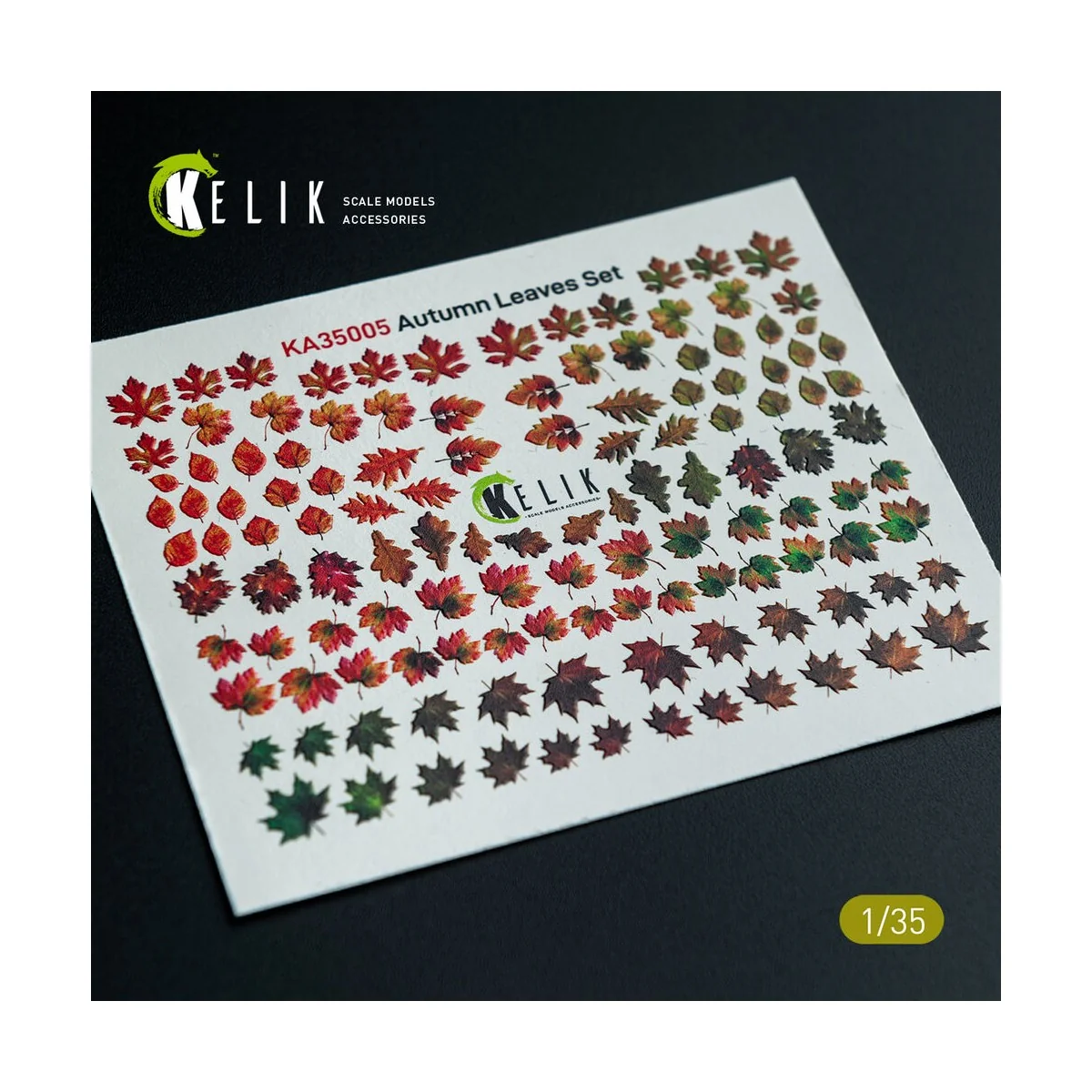 Autumn Leaves Set 1 - Decal for dioramas, 1/35 - Kelik KA35005
