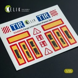 Cargo Information plates set 1 - Decal for models, 1/35 - Kelik KA3...