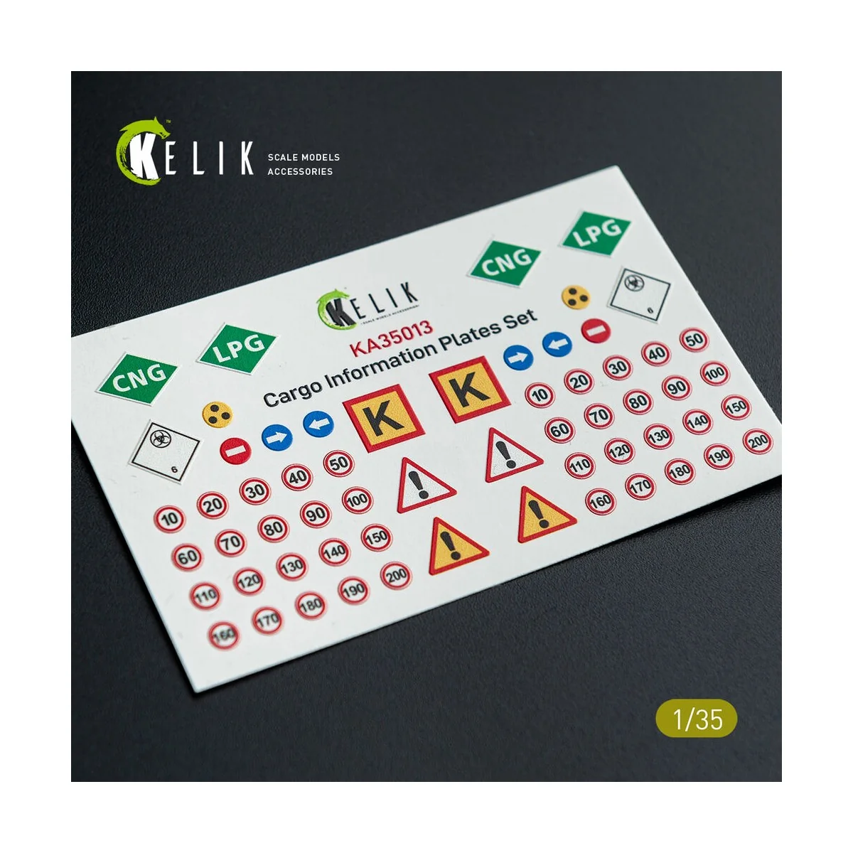 Cargo Information plates set 2 - Decal for models, 1/35 - Kelik KA3...