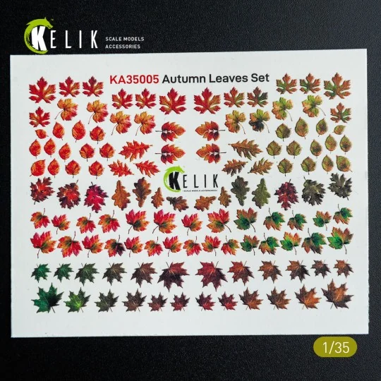 Autumn Leaves Set 1 - Decal for dioramas, 1/35 - Kelik KA35005