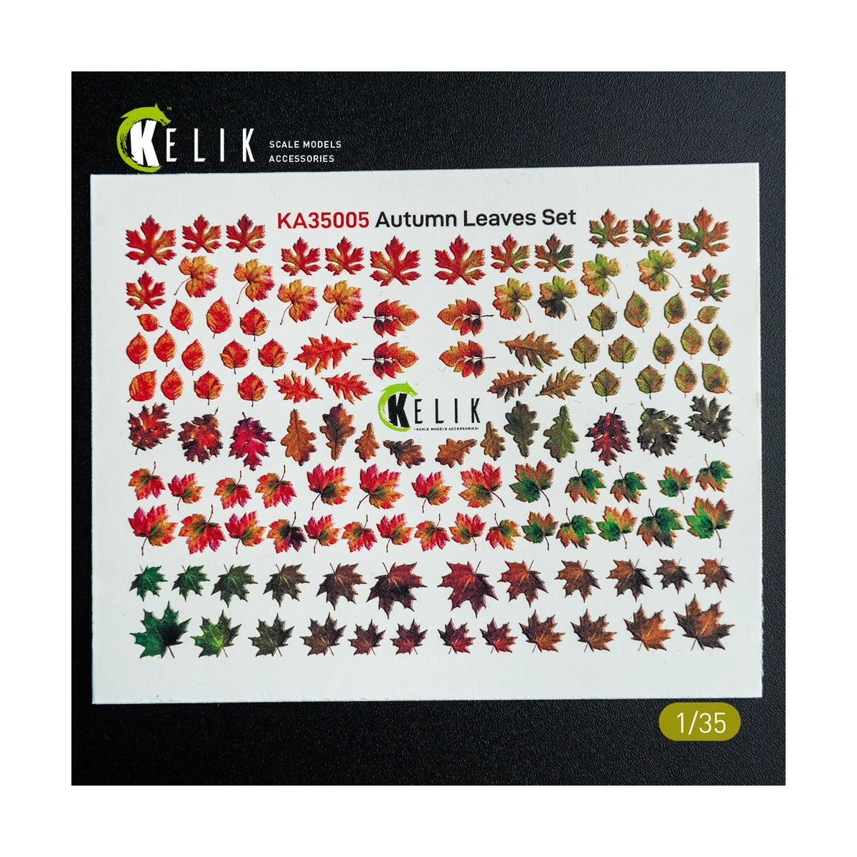 Autumn Leaves Set 1 - Decal for dioramas, 1/35 - Kelik KA35005