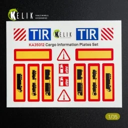 Cargo Information plates set 1 - Decal for models, 1/35 - Kelik KA3... 2