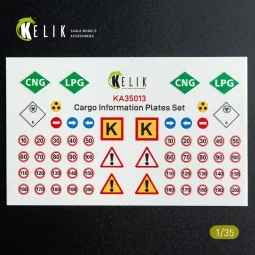 Cargo Information plates set 2 - Decal for models, 1/35 - Kelik KA3... 2