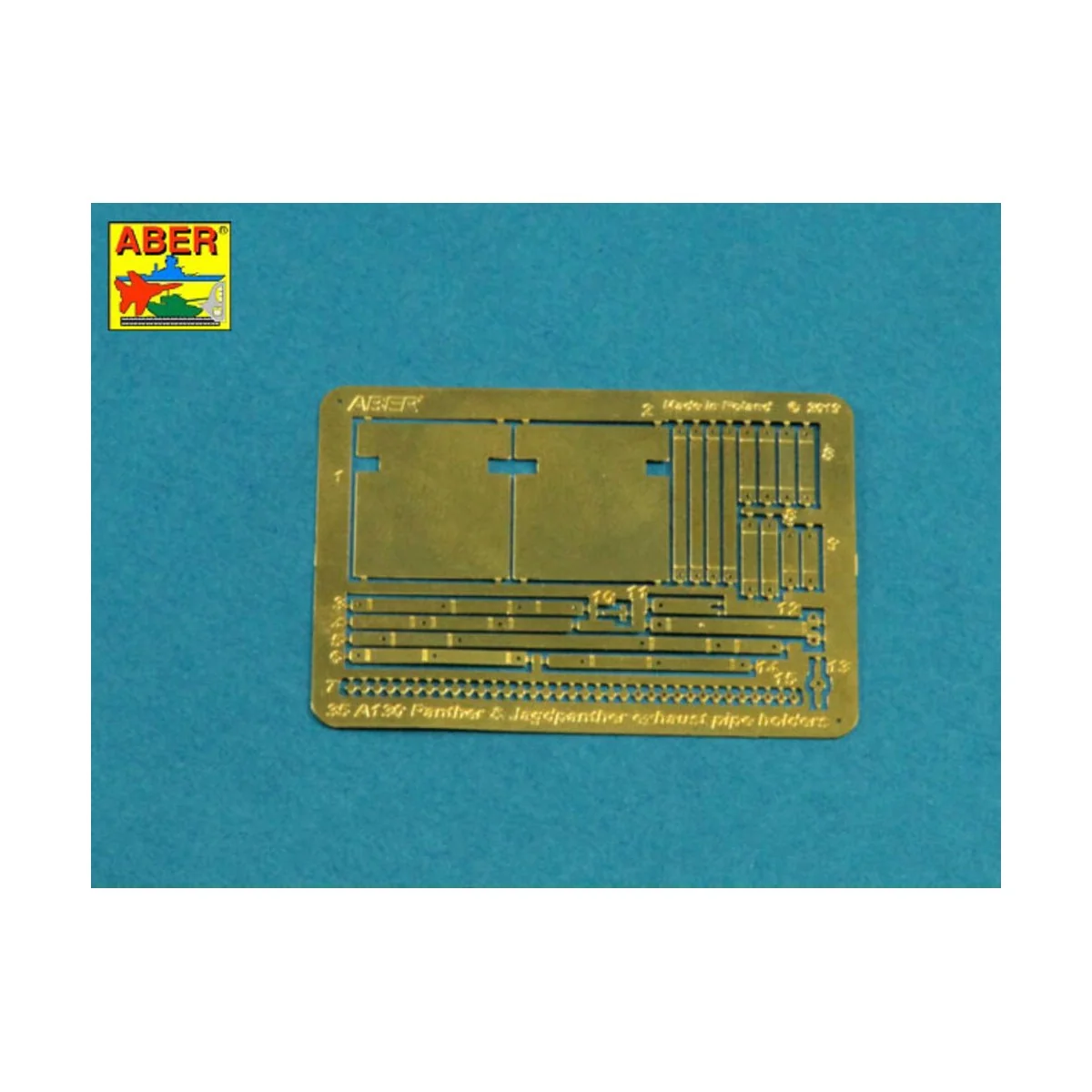 Exhaust holders for Panther D A & G early, Jagdpanther G1 & G2 earl...