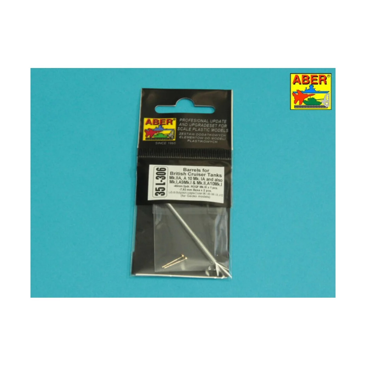 Barrels for BritishCruiser Tanks Mk.IIA, A10 Mk.IA and also Mk.I A9...