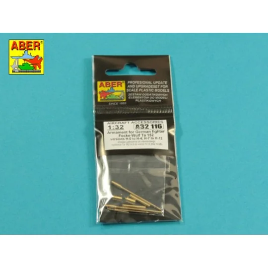 Armament for German fighter Fw-152 versions H-0 to H-4 H-7 to H12, ...