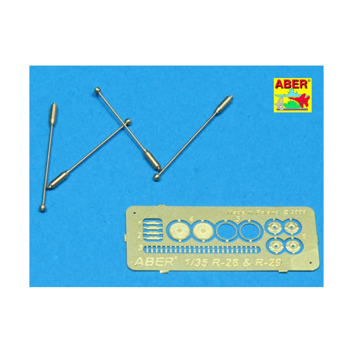 German indicator for Sd.Kfz.231 232 x 4 pcs - Aber Models R-29