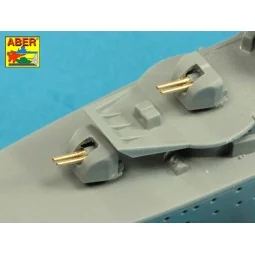 Set of barrels for Polish Destroyer Blyskawica 102mm x 8 40mm x 4 2...