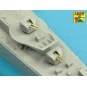 Set of barrels for Polish Destroyer Blyskawica 102mm x 8 40mm x 4 2...