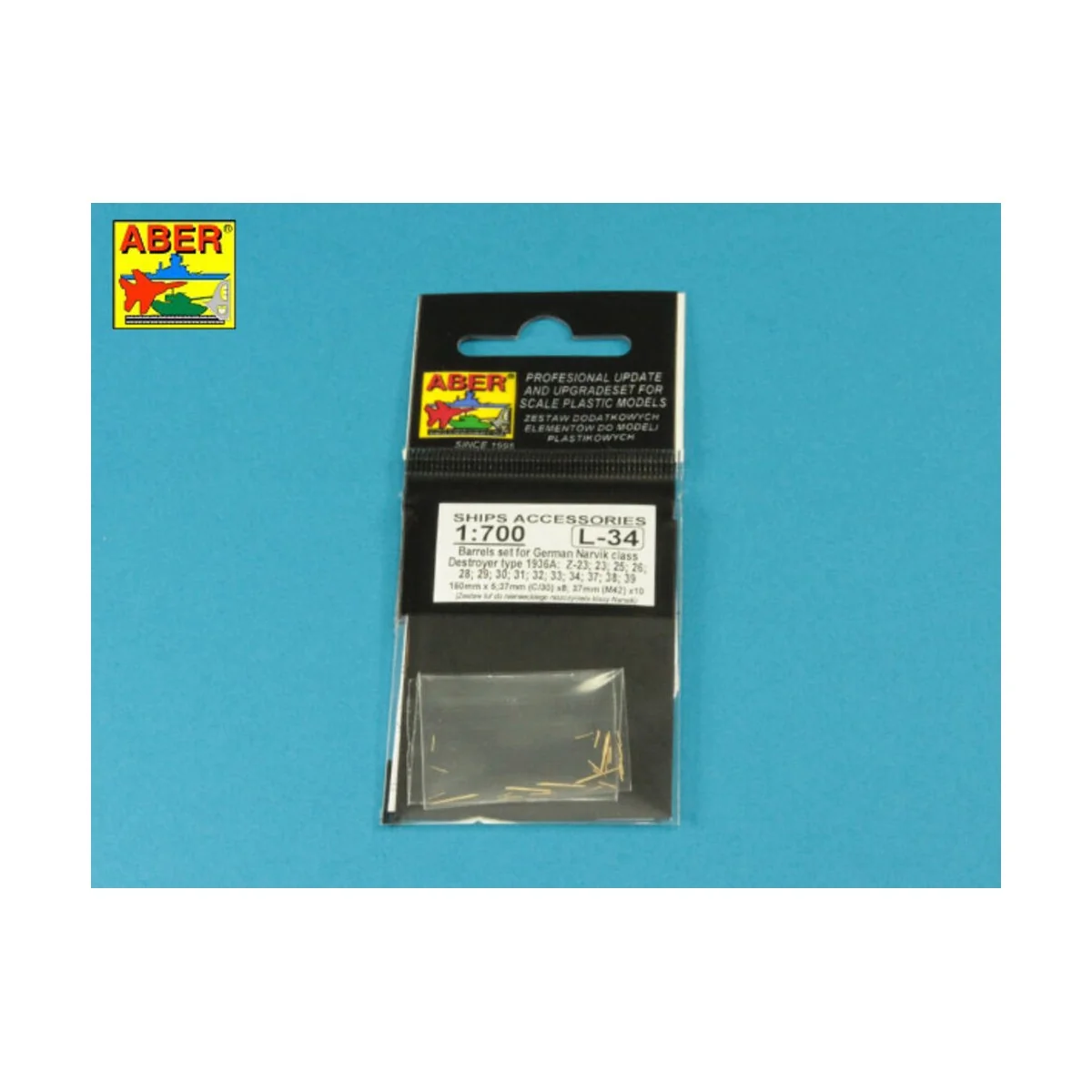 Set of Barrels for Narvic classe destroyers type 1936A: 150mm x 5 3...