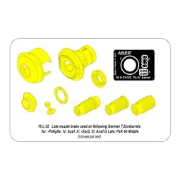 Late muzzle brake to barrels in Pz.IVH Stug.IIIG or PaK 40, 1/16 - ... 2