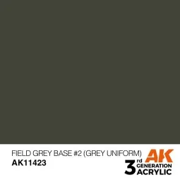 Field Grey Base 2 (Grey Uniform) - AK Interactive AK11423 2