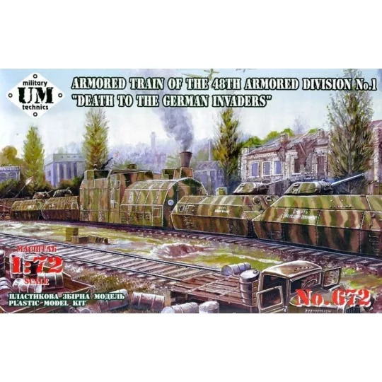 Death to the German Invaders Armored train of the 48th armored divi...