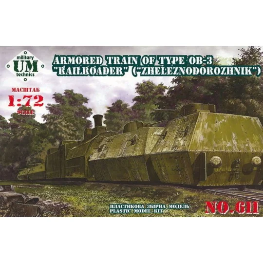 Armored train 2, 23ODBP of type OB-3, 1/72 - Unimodels UMT611