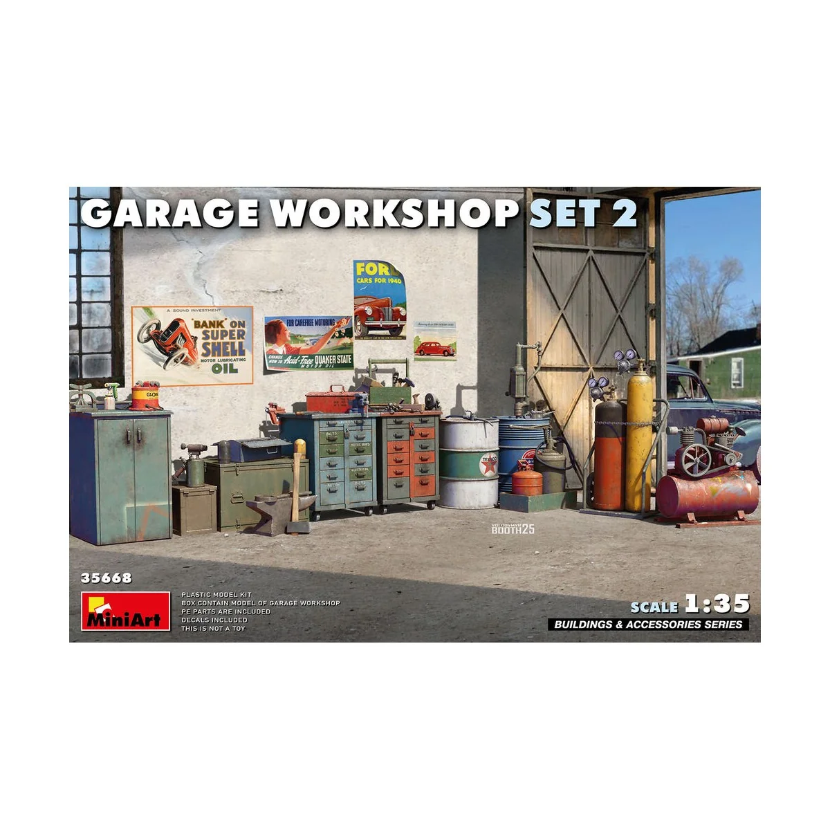 Garage Workshop Set 2, 1/35 - MiniArt 35668