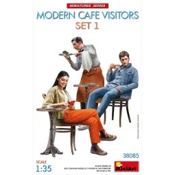 Modern Cafe Visitors Set 1, 1/35 - MiniArt 38085