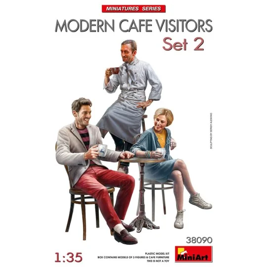 Modern Cafe Visitors Set 2, 1/35 - MiniArt 38090