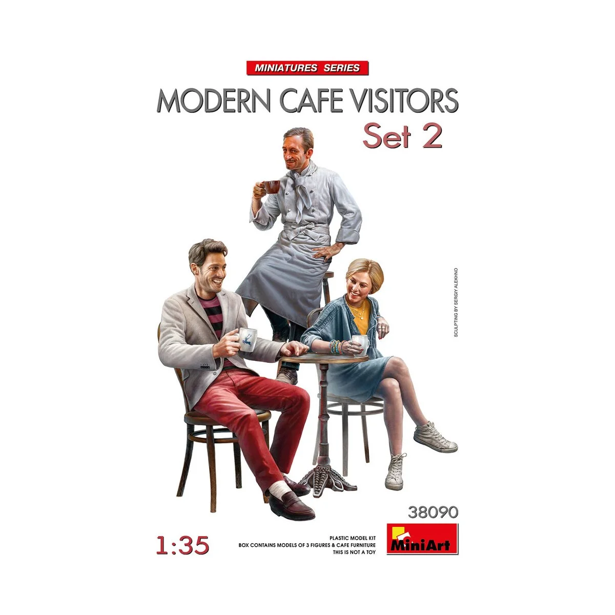 Modern Cafe Visitors Set 2, 1/35 - MiniArt 38090