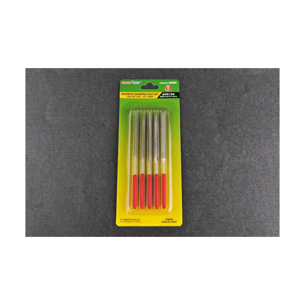 Assorted diamond files set(Grit size150 3x140mm - Master Tools 09965