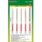 Assorted diamond files set(Grit size150 3x140mm - Master Tools 09965