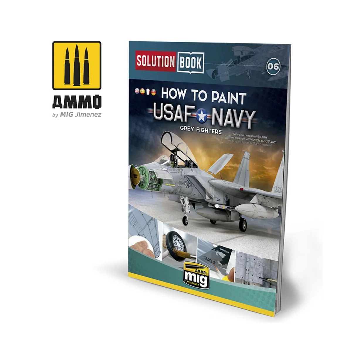 SOLUTION BOOK 06 - How to Paint USAF Navy Grey Fighters (English, C...